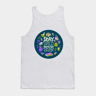 Moon child (purple and green) Tank Top